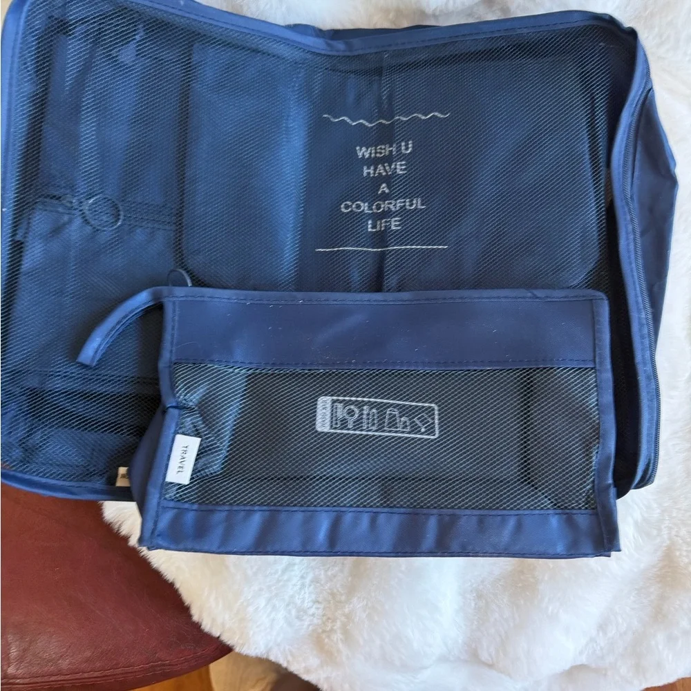 Navy Travel Organizer Set